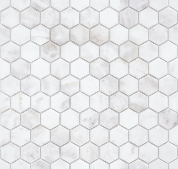 Dolomiti bianco MAT hex 18x30x6 (14 шт в коробке)