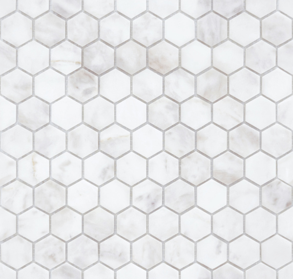 Dolomiti bianco MAT hex 18x30x6 (14 шт в коробке)