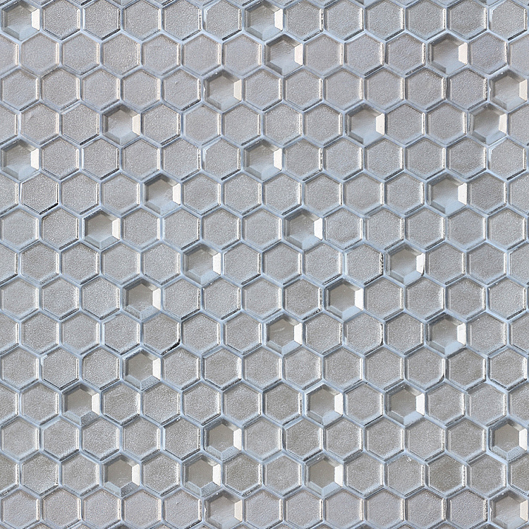Argento grani hexagon 13x23x6