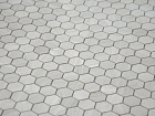 Travertino silver MAT hex 18x30x6