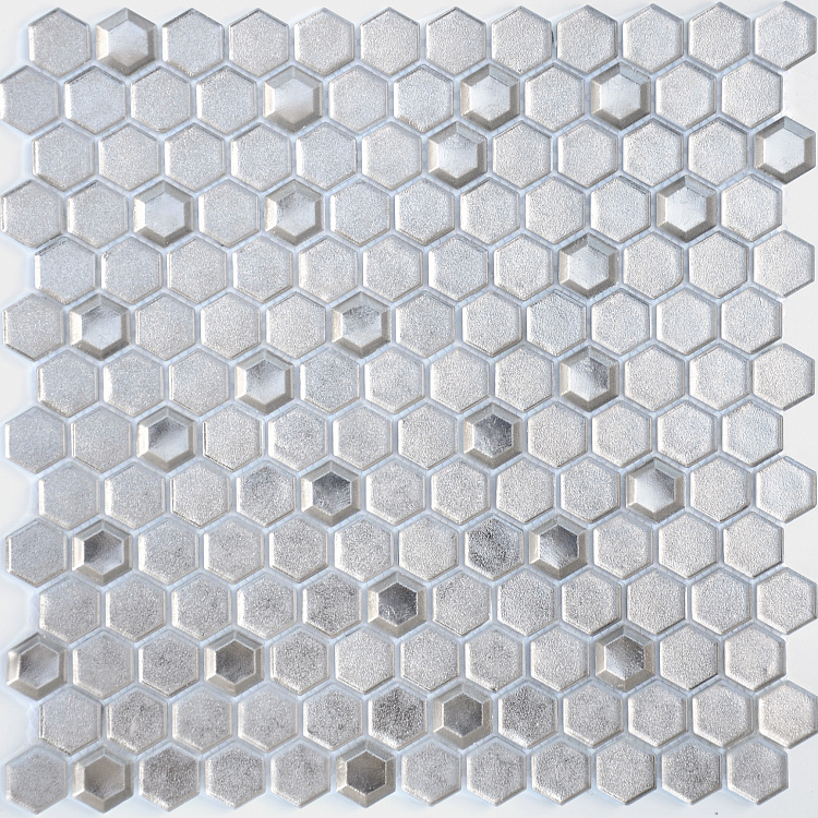 Argento grani hexagon 13x23x6