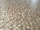 Aluminium 3D Hexagon Gold 8x14x6