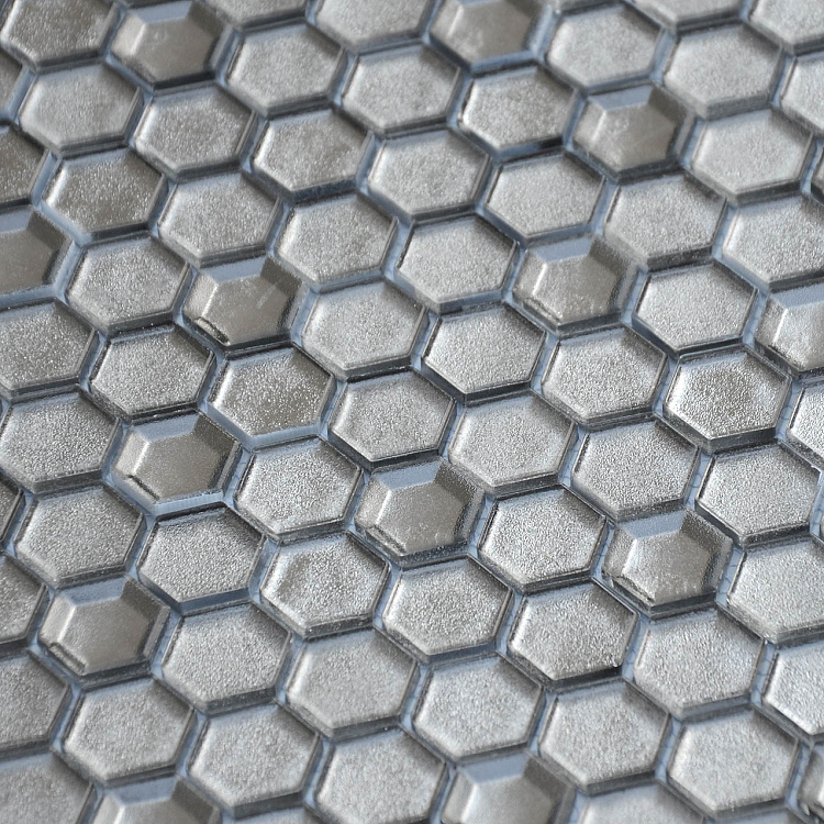 Argento grani hexagon 13x23x6